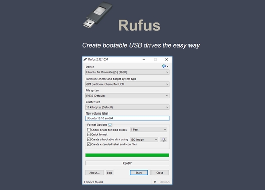 Rufus 界面