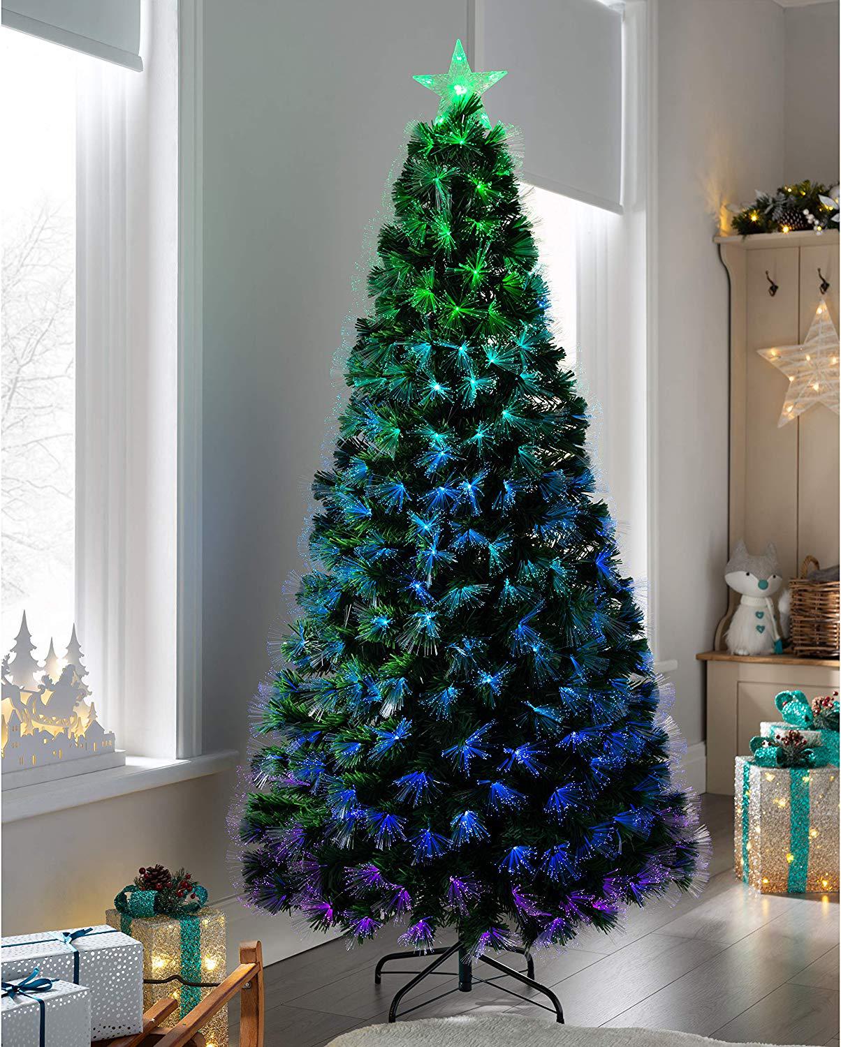 5ft Outdoor Fiber Optic Christmas Tree