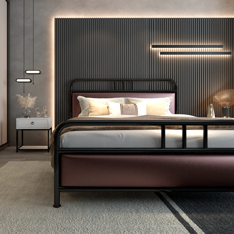 北欧轻奢铁床