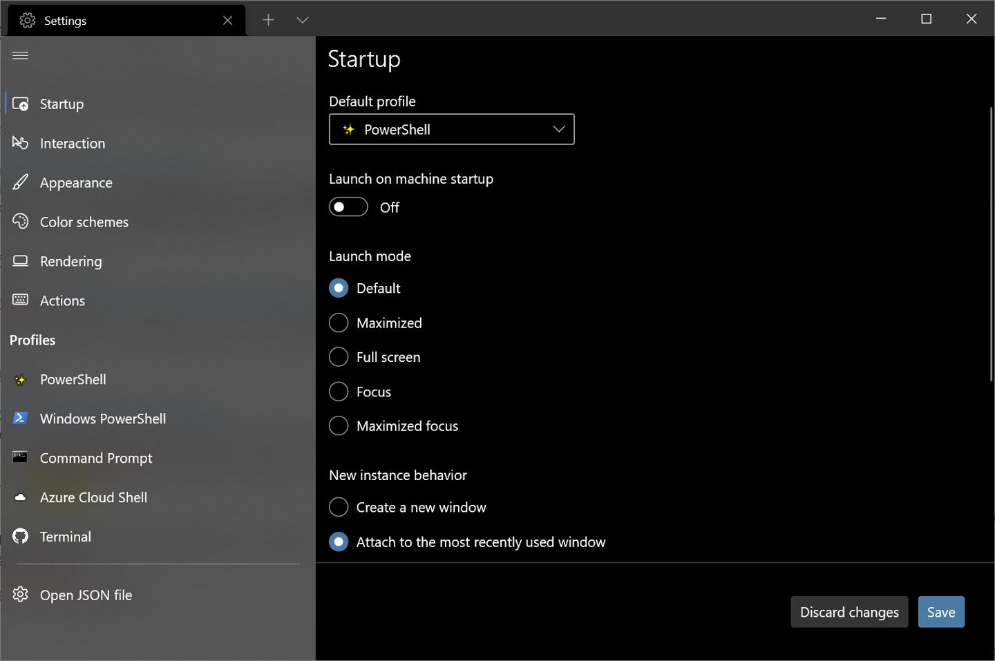 Windows Terminal 界面