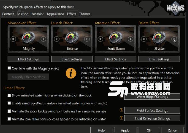 Winstep Nexus 特效设置