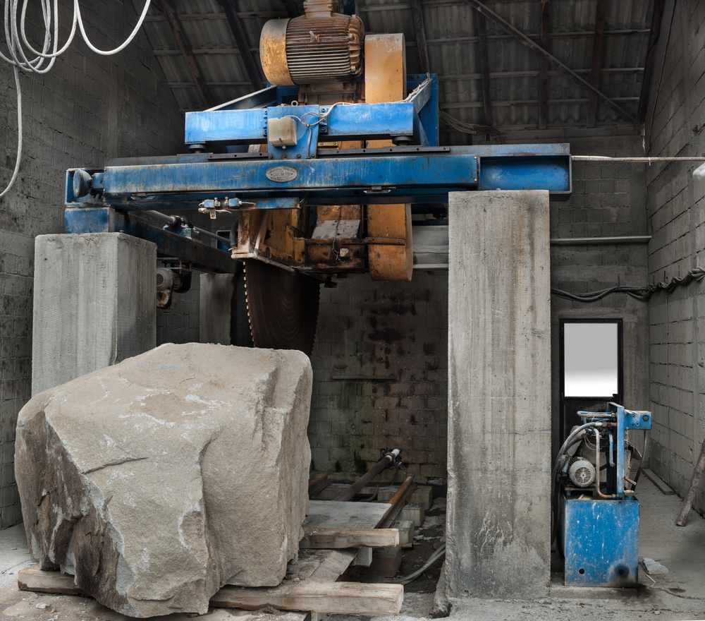 Granite slab processing case