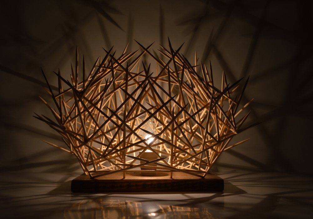 环保材料手工木制灯具